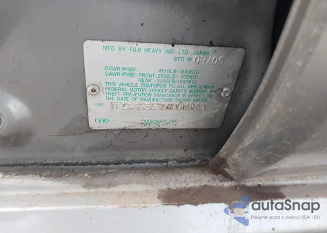 2006 Subaru Forester z USA, uszkodzony, nr VIN JF1S265678730427